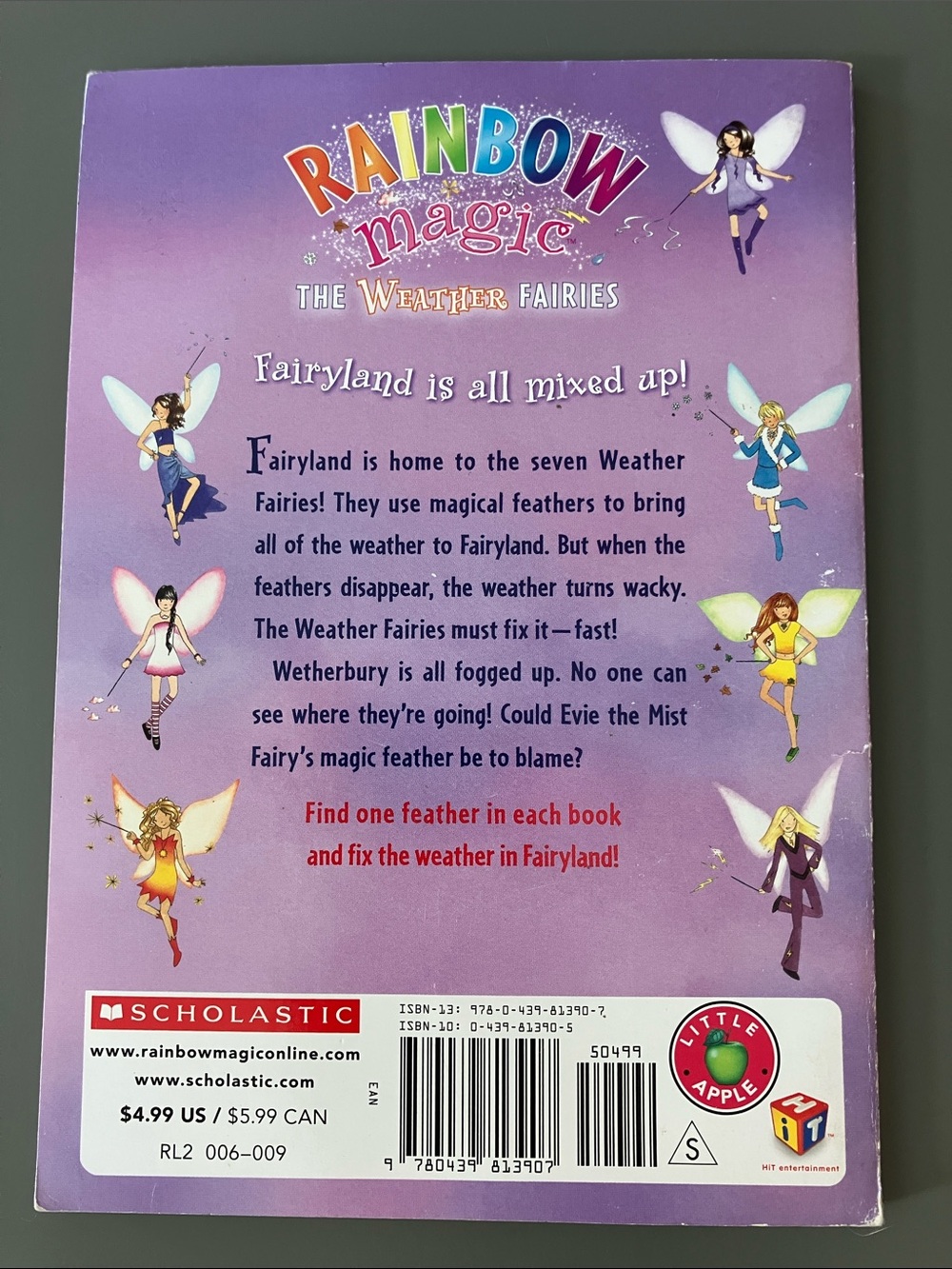 Rainbow Kids Fairy Book Set - Pink, Orange, Purple, Blue, Yellow - Picture 10 of 15